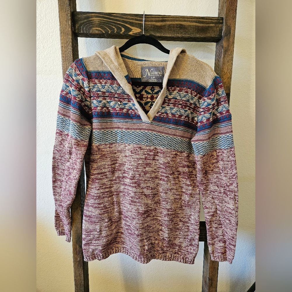 Natural Reflections knit hoodie